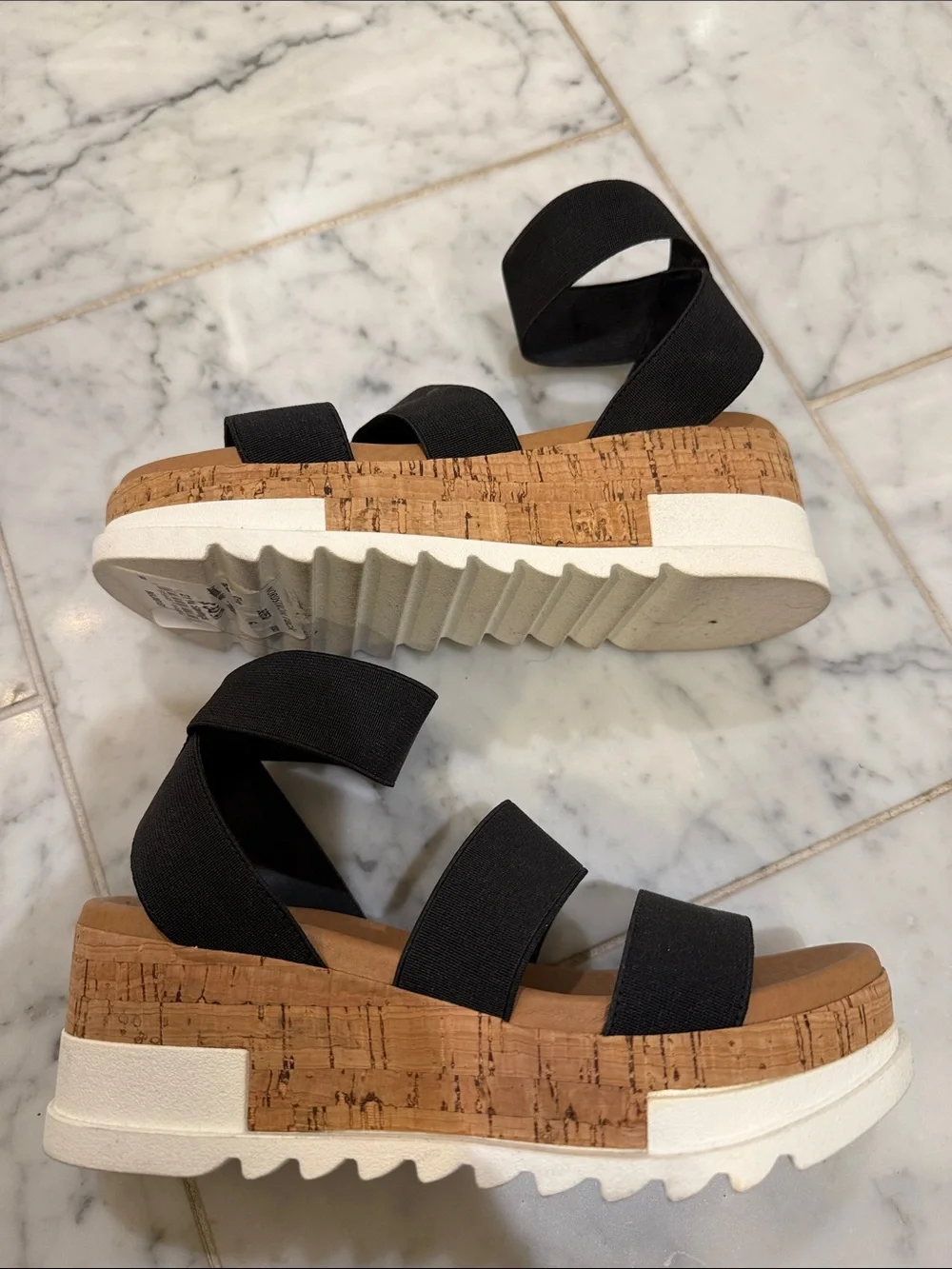 Steve Madden Bandi Elastic Flatform Sandal